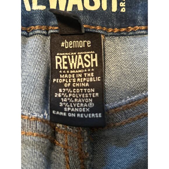 GUC NY Rewash Junior Size Straight Leg Jeans 3% Spandex Size 9/29 - Picture 4 of 6